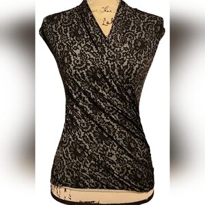 Vince Camuto Floral Wrap Blouse
